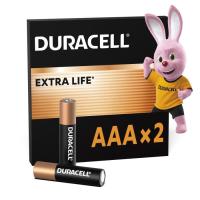 Батарейка Duracell AAA лужні 2 шт. в упаковці Фото