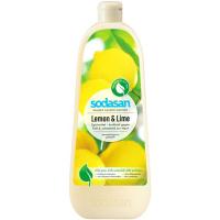 Засіб для ручного миття посуду Sodasan органическое Лимон 1 л Фото