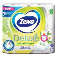Туалетная бумага Zewa Deluxe Ромашка 3 слоя 4 рулона Фото