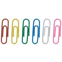 Скрепки канцелярские Buromax 28мм, colored, rounded 100 шт Фото