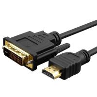 Кабель мультимедийный Patron HDMI M to DVI M 1.8m 24+1pin Фото