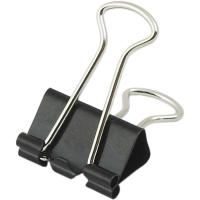 Биндер металлический Buromax 15мм, 12шт, black Фото