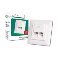 Компьютерная розетка Digitus 2xRJ45 UTP, для скрытой проводки Фото