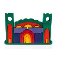 Конструктор Nic деревянный Все в замке зеленый Фото