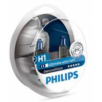 Автолампа Philips H1 Diamond Vision, 5000K, 2шт Фото