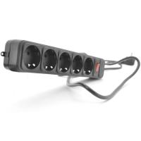 Сетевой фильтр питания Merlion 5 розеток, 1,8 м Фото