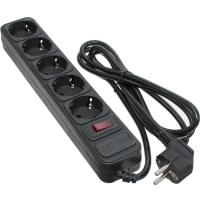 Мережевий фільтр живлення Patron 1.8 m3*1mm2 (SP-1052) 5 розеток BLACK Фото