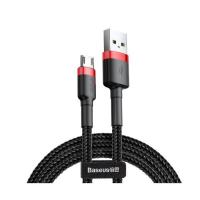 Дата кабель Baseus USB 2.0 AM to Micro 5P 1.0m Cafule 2.4A red+black Фото