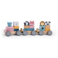 Развивающая игрушка Viga Toys PolarB Поезд с животными Фото