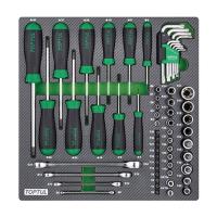 Набір інструментів Toptul комбінований 61од. Фото