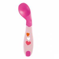 Набір дитячого посуду Chicco Ложка First Spoon 8 м+ (розовая) Фото