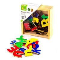 Развивающая игрушка Viga Toys Магнитные буквы, 52 шт. Фото