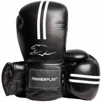 Боксерские перчатки PowerPlay 3016 16oz Black/White Фото