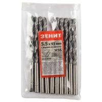Сверло Зеніт HSS по металлу 5.5х93 мм (10 шт) Фото