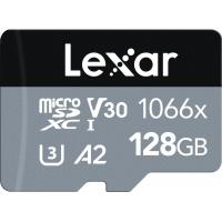 Карта памяти Lexar 128GB microSDXC class 10 UHS-I 1066x Silver Фото