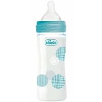 Пляшечка для годування Chicco пластиковая Well-being Physio Colors с силик. соск Фото