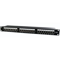 Патч-панель Cablexpert 19" 24xRJ-45 FTP cat.5е, 1U, тип 110 Фото
