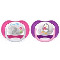 Пустышка Philips AVENT Ultra Air Animal для девочек 6-18 мес Фото