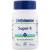 Витамин Life Extension Витамин К в двух формах ( К2 + К1), Super K, 90 к Фото