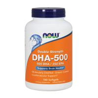 Жирні кислоти Now Foods DHA (докозагексаеновая кислота) 500 мг, 180 желат Фото