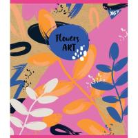 Тетрадь Yes А5 Flowers Art Крафт 18 листов линия 5 дизайнов Фото