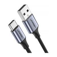 Дата кабель Ugreen USB 2.0 AM to USB-C 2.0m 90° corner aluminum braid Фото