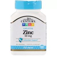 Минералы 21st Century Цинк, 50 мг, 110 таблеток Фото