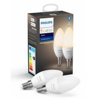 Умная лампочка Philips Hue E14, White, BT, DIM, 2шт Фото
