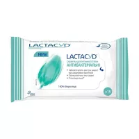 Серветки для інтимної гігієни Lactacyd антибактеріальні 15 шт. Фото