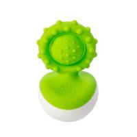 Погремушка Fat Brain Toys прорезыватель-неваляшка dimpl wobl зеленый Фото