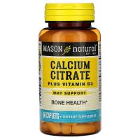 Вітамін Mason Natural Цитрат кальция + Витамин D3, Calcium Citrate Plus Фото