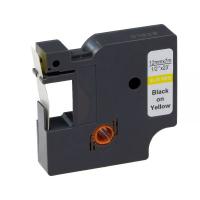 Стрічка для принтера етикеток UKRMARK RL-D-45018P-BK/YE, аналог DYMO S0720580, 12мм х 7м Фото