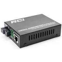 Медиаконвертер RCI 1G, 20km, SC, RJ45, Tx 1310nm standart size metal Фото
