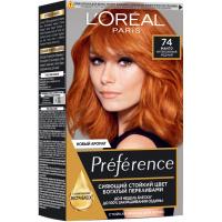 Краска для волос L'Oreal Paris Preference 74 - Интенсивный медный Фото