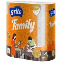 Бумажные полотенца Grite Family 2 слоя 2 рулона Фото