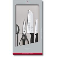 Набір ножів Victorinox SwissClassic Kitchen Set 4 шт Black Фото