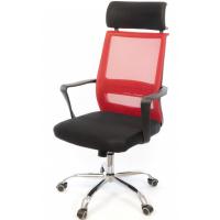 Офисное кресло Аклас Крокус CH TILT Чорний (Чорний Червоний) Фото