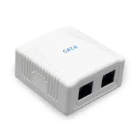 Компьютерная розетка Cablexpert RJ45x2 FTP, cat.6 Фото