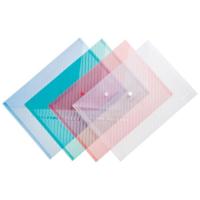 Папка - конверт Comix А4, прозрачная зеленая Фото