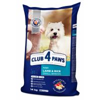 Сухий корм для собак Club 4 Paws Преміум. Для дрібних порід - ягня і рис 14 кг Фото