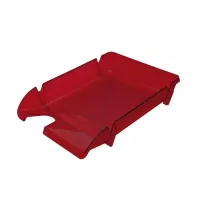 Лоток для бумаг Арника горизонтальный КОМПАКТ, красный Фото