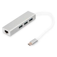 Концентратор Digitus USB-C - USB 3.0 3 Port Hub + Gigabit Ethernet Фото
