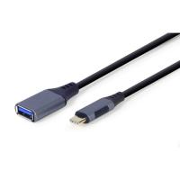Перехідник Cablexpert OTG USB 3.0 AF to USB-C 0.15m Фото