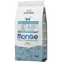 Сухой корм для кошек Monge Cat Monoprotein Kitten з фореллю 1.5 кг Фото