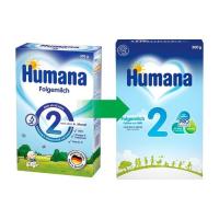 Дитяча суміш Humana 2 молочна з пребіотиками 300 г Фото