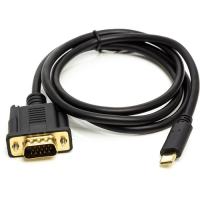 Перехідник PowerPlant USB Type-C 3.1 (M) to VGA (M) 1.0m Фото