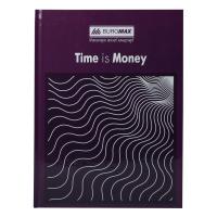 Канцелярська книга Buromax А4 TIME IS MONEY, 96 аркушів, клітинка, фіолетова Фото