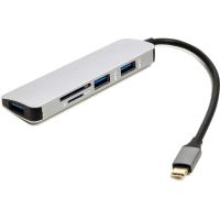 Концентратор PowerPlant USB Type-C to 3*USB 3.0 Ports + TF/SD Card Reader Фото