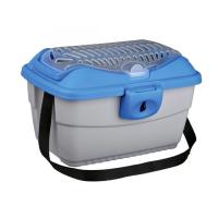 Переноска для животных Trixie Mini-Capri 40х30х22 см до 2 кг (синяя с серым) Фото