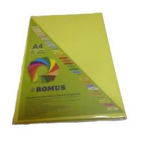 Бумага Romus A4 160 г/м2 100sh Lemon yellow Фото